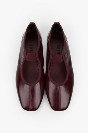 Kadın Bless Bordo Cilt Lastikli Spor Babet