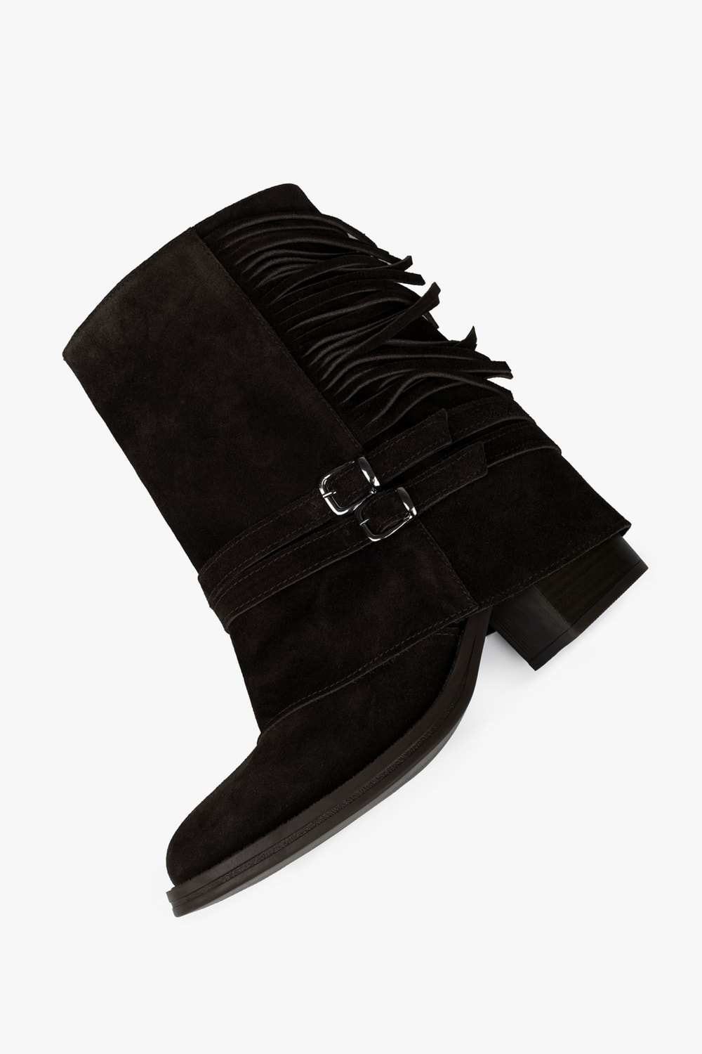 Kadın Inferno Acı Kahve Hakiki Süet Deri Püsküllü Bot