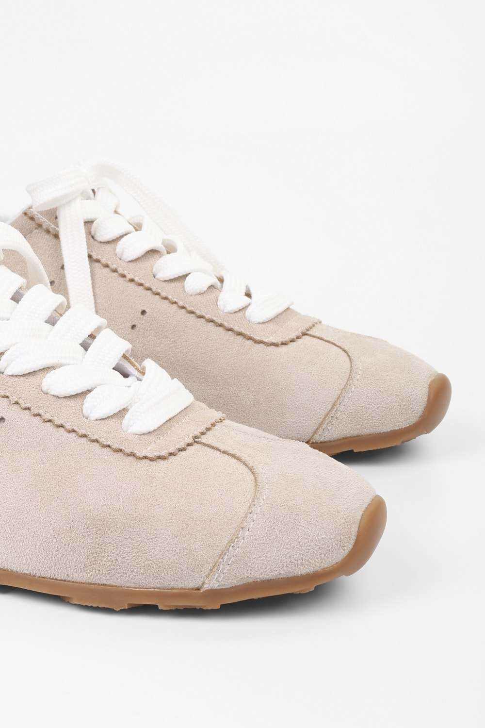 Kadın Taren Ten Süet Sneaker