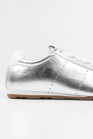 Kadın Taren Gümüş Parlak Sneaker