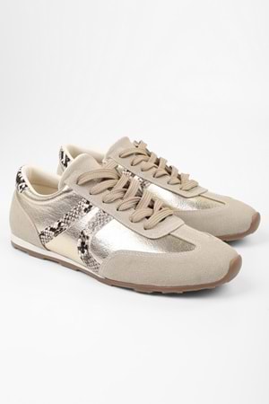 Kadın Rylen Altın Parlak Sneaker