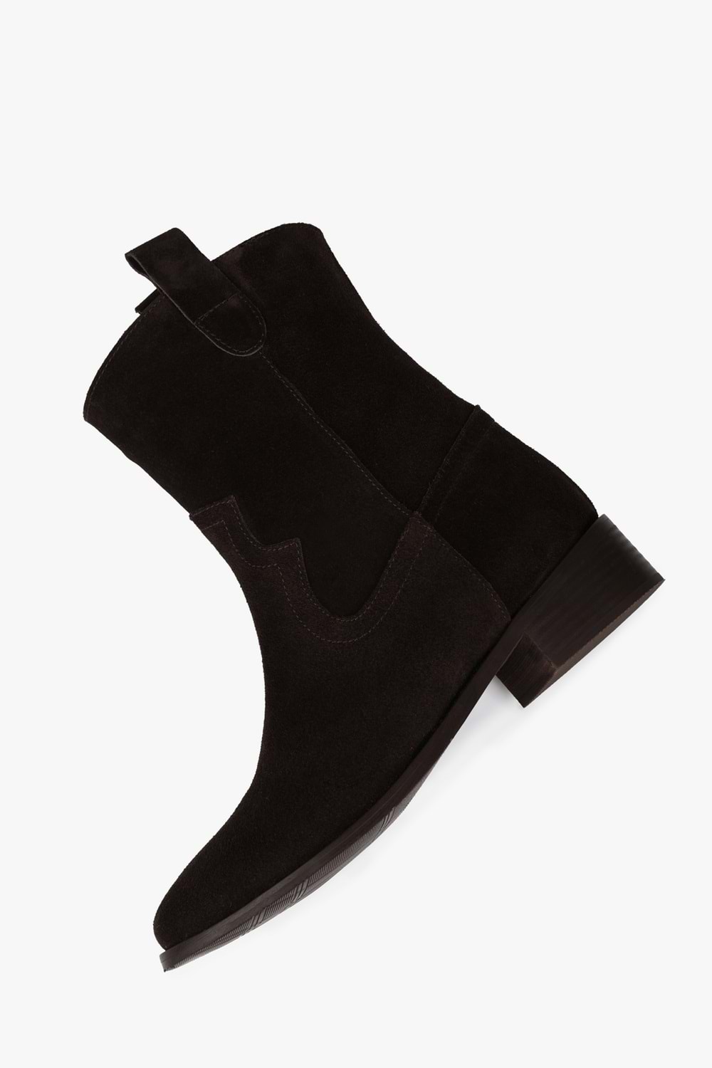 Kadın Hide Acı Kahve Hakiki Süet Deri Bot