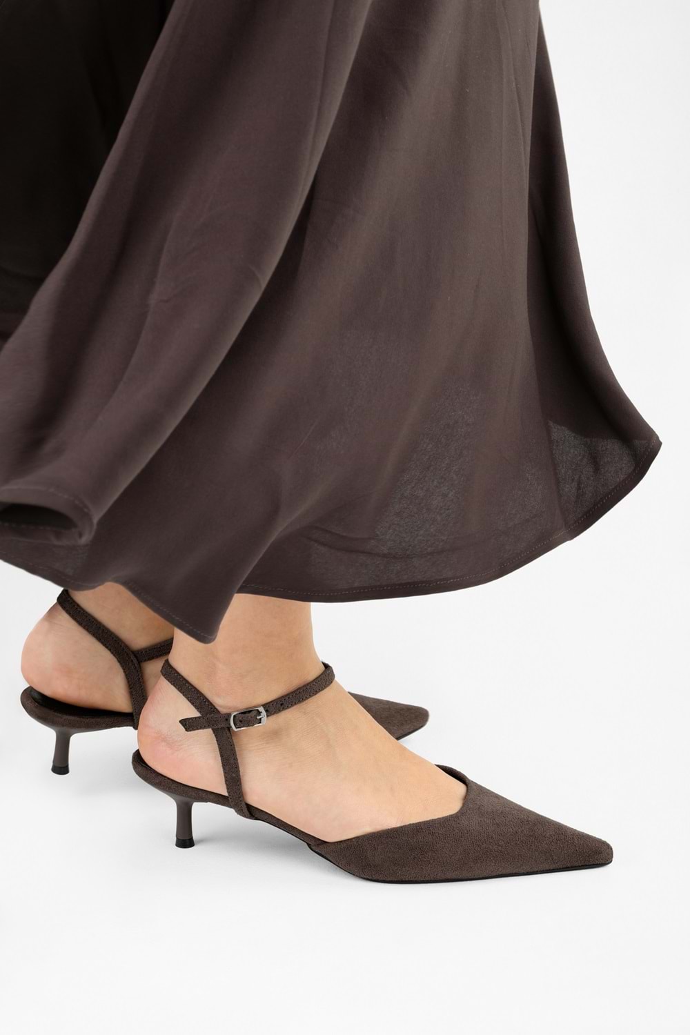 Kadın Raphael Kahve Süet Stiletto