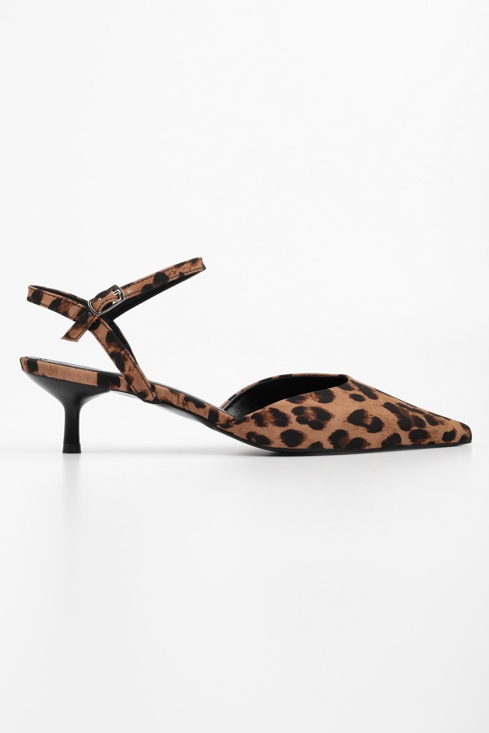 Kadın Raphael Leopar Saten Stiletto