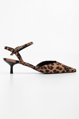 Kadın Raphael Leopar Saten Stiletto