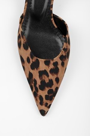 Kadın Raphael Leopar Saten Stiletto