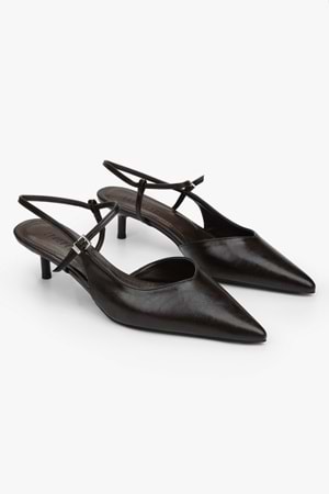 Kadın Lea Kahve Cilt Stiletto
