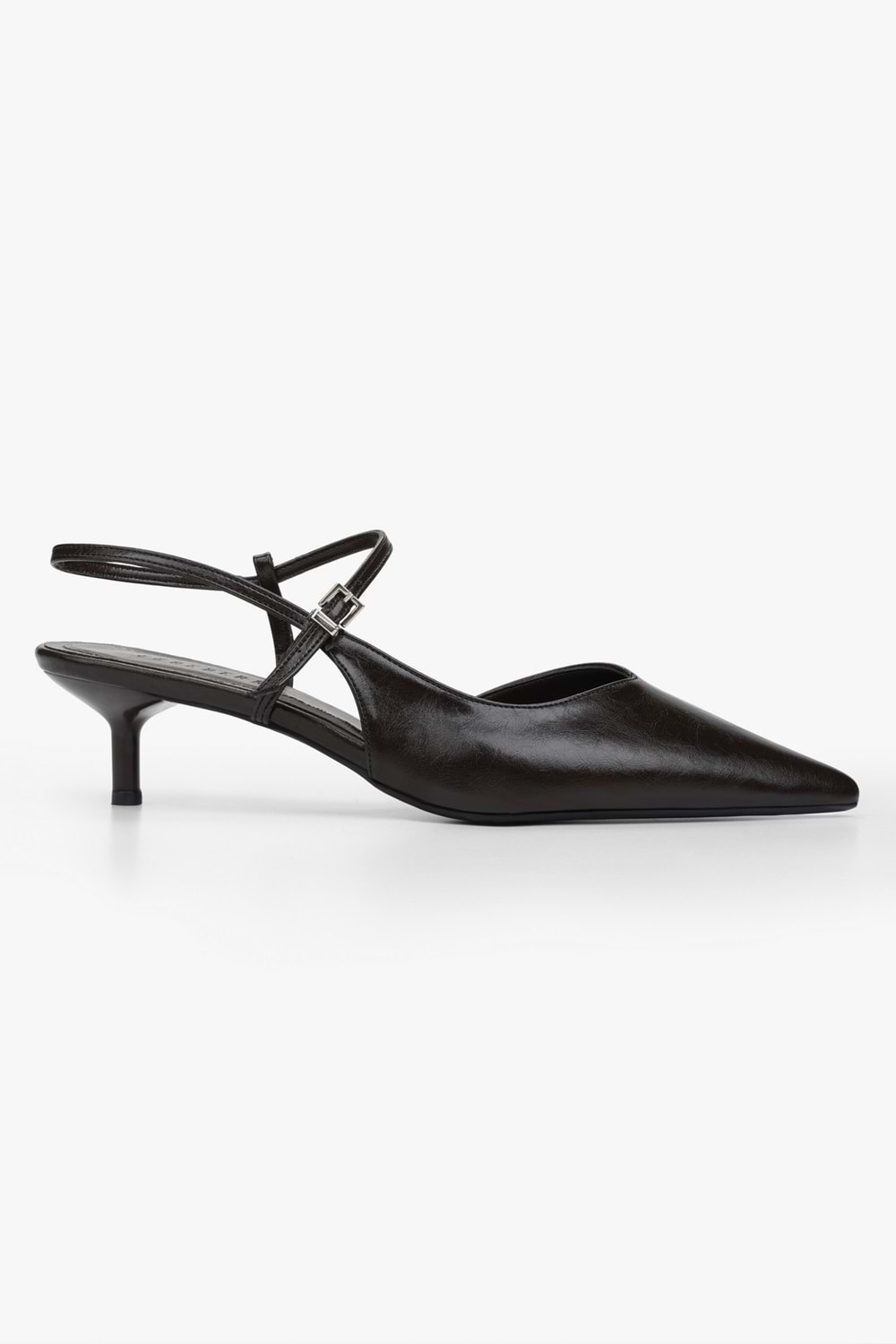 Kadın Lea Kahve Cilt Stiletto