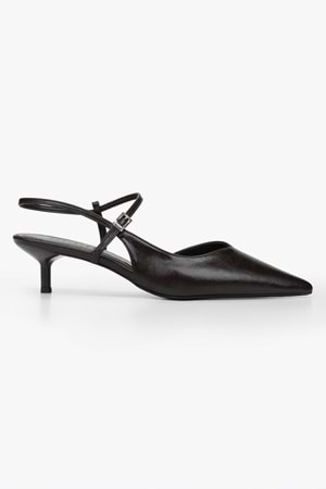 Kadın Lea Kahve Cilt Stiletto