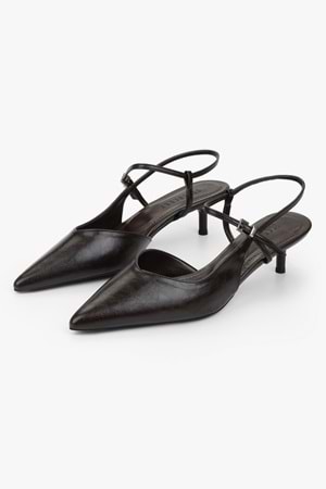 Kadın Lea Kahve Cilt Stiletto