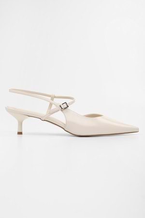 Kadın Lea Ekru Parlak Stiletto