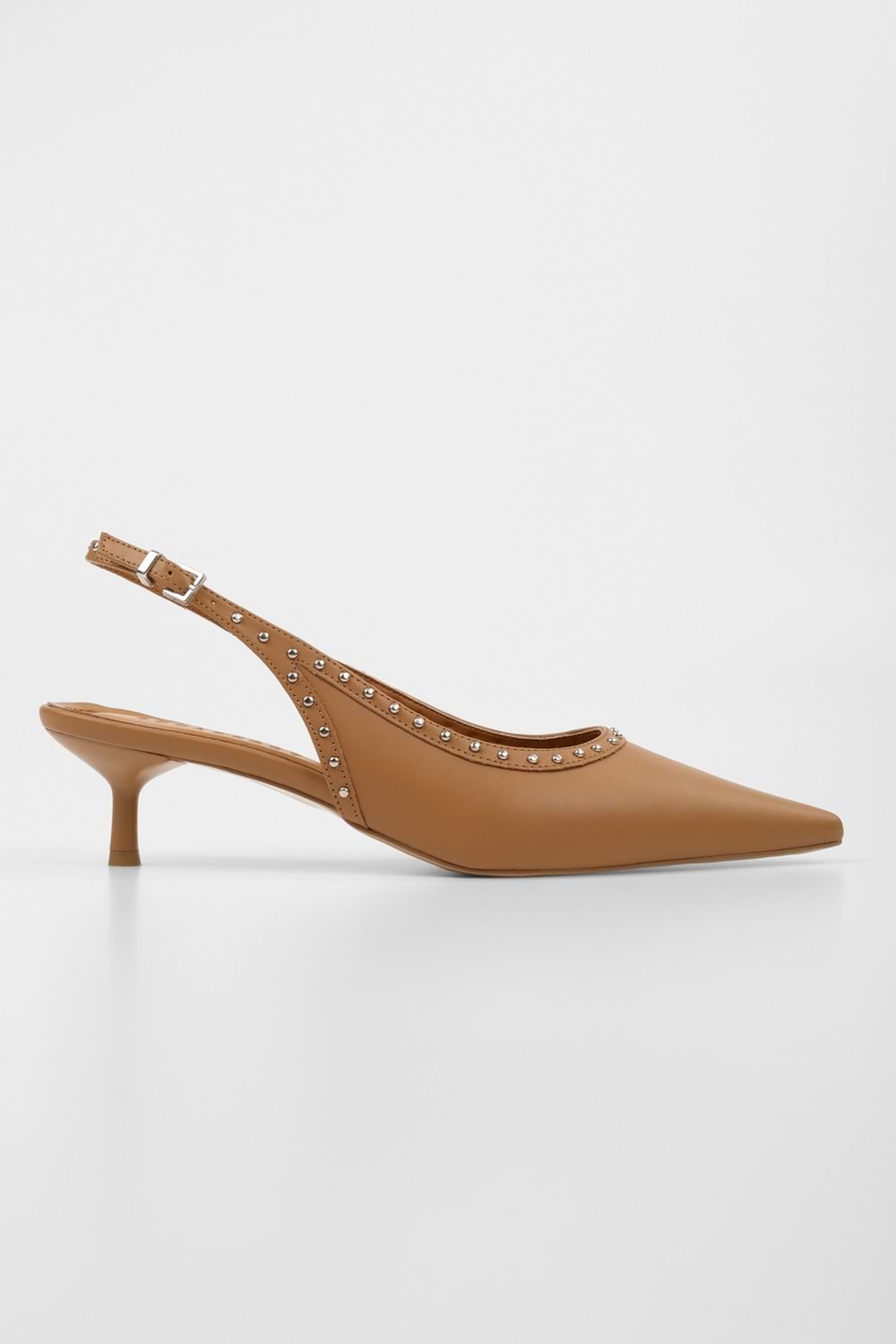 Kadın Nina Taba Cilt Troklu Stiletto