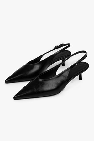 Kadın Luna Siyah Cilt Stiletto