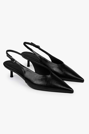 Kadın Luna Siyah Cilt Stiletto