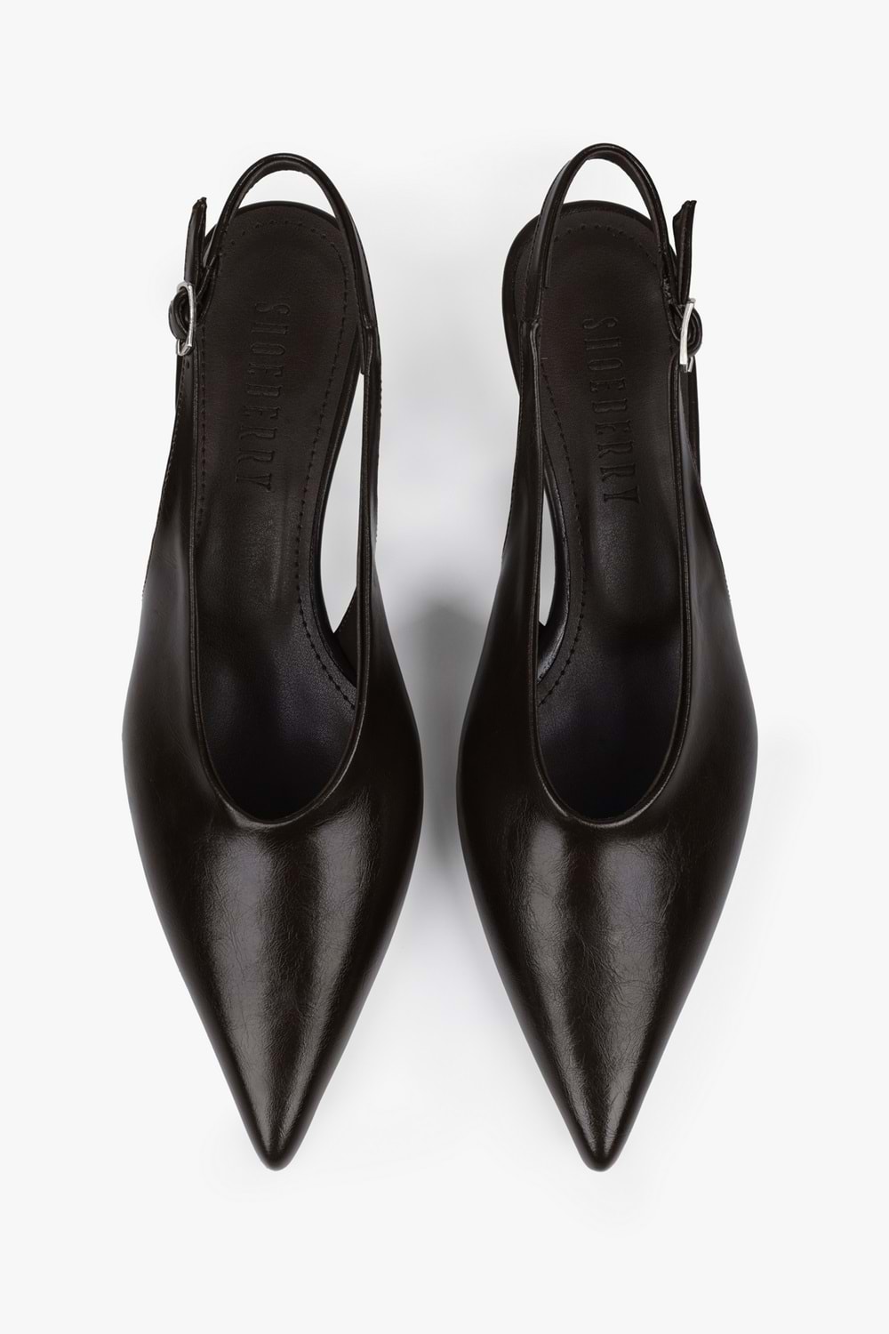 Kadın Luna Kahve Cilt Stiletto