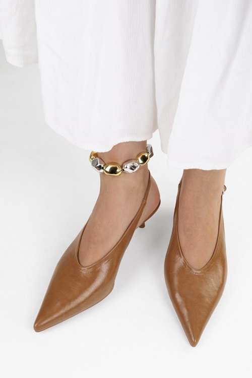 Kadın Luna Karamel Cilt Stiletto
