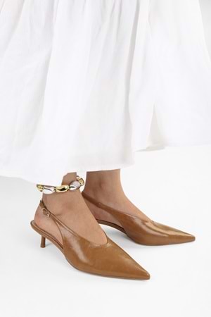 Kadın Luna Karamel Cilt Stiletto