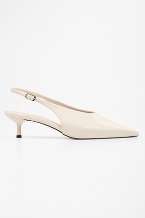 Kadın Luna Ekru Cilt Stiletto