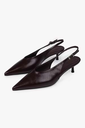 Kadın Luna Bordo Cilt Stiletto