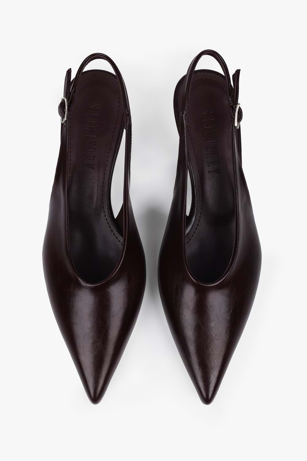 Kadın Luna Bordo Cilt Stiletto