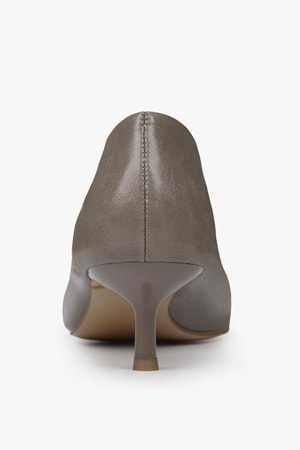 Kadın Corin Vizon Cilt Kısa Topuklu Stiletto