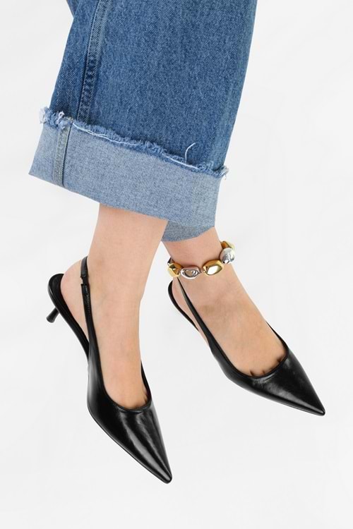 Kadın Kate Siyah Cilt Stiletto