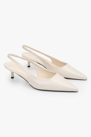 Kadın Kate Bej Cilt Mini Topuklu Stiletto