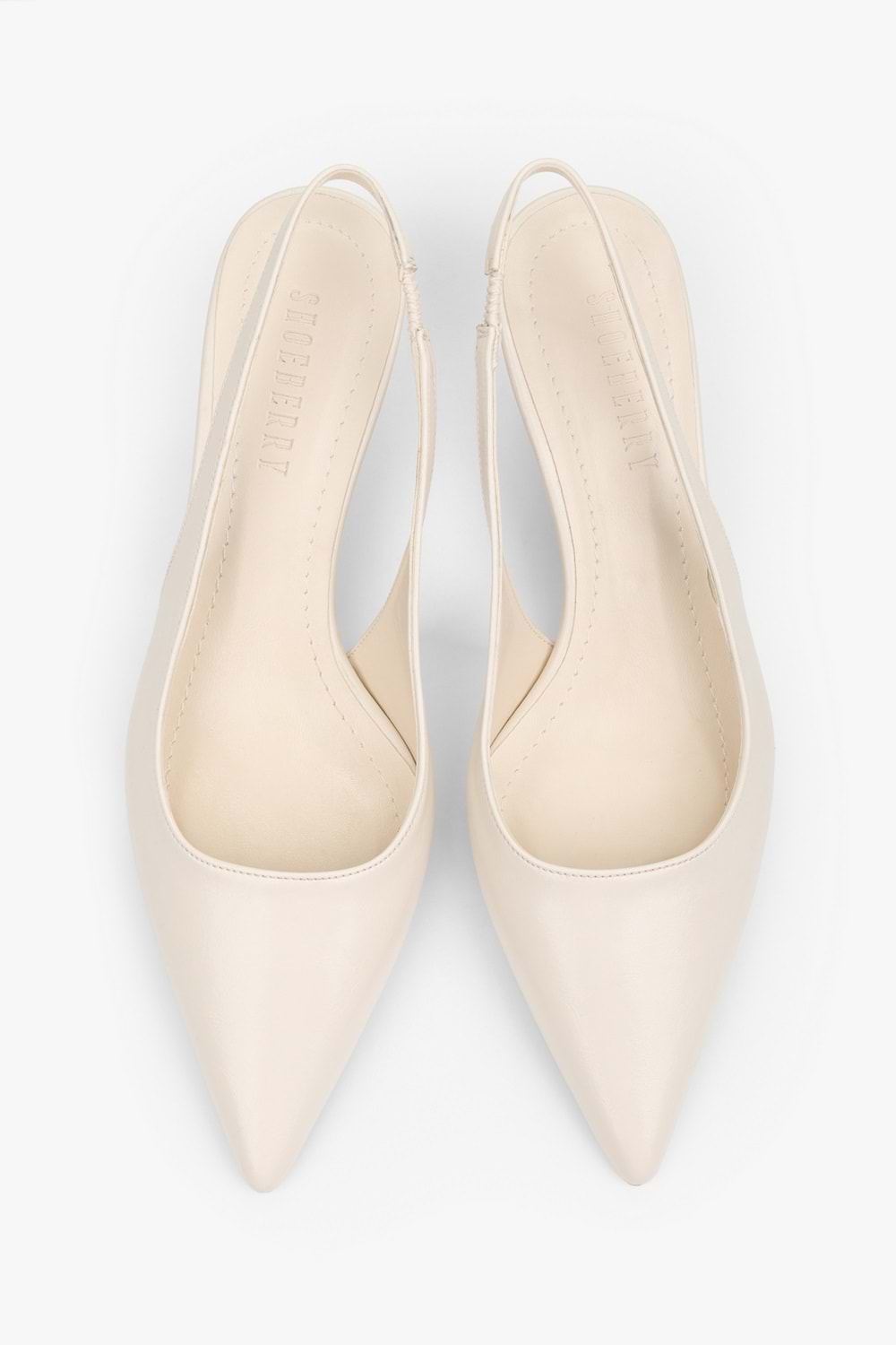Kadın Kate Bej Cilt Mini Topuklu Stiletto
