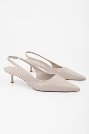 Kadın Kate Ekru Cilt Stiletto