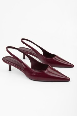 Kadın Kate Bordo Cilt Stiletto