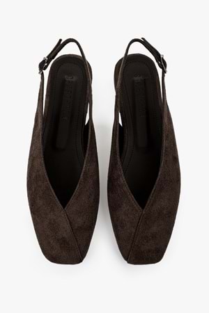 Kadın Noya Kahve Süet Babet