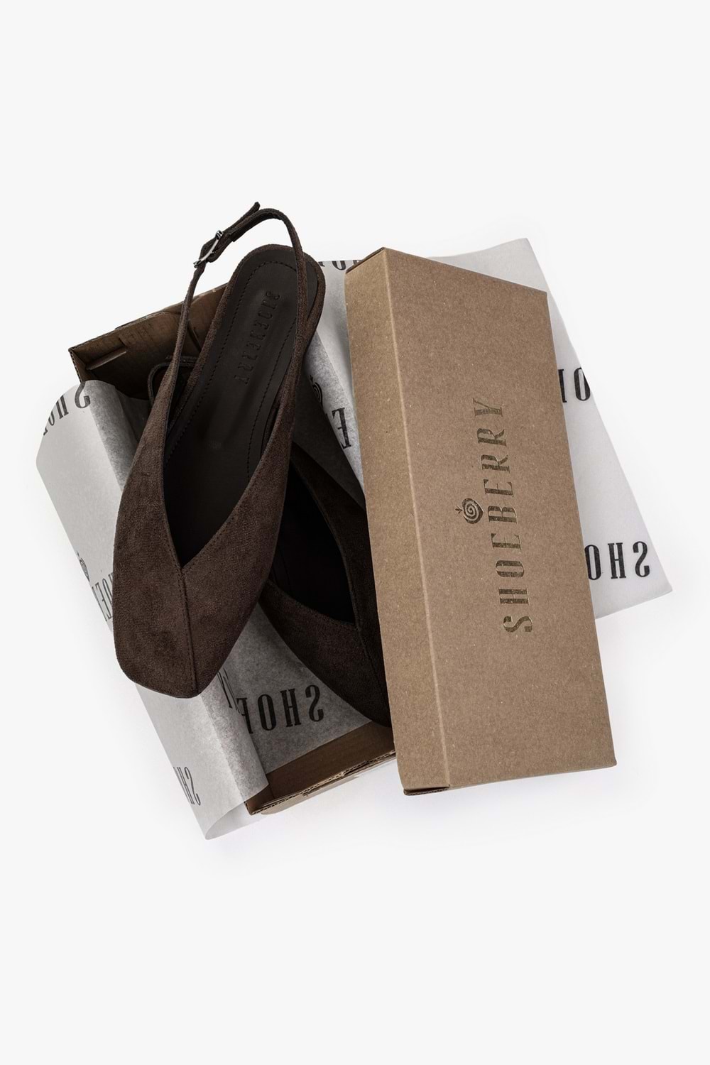 Kadın Noya Kahve Süet Babet