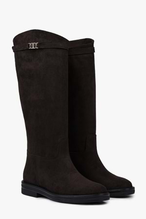 Kadın Valen Acı Kahve Süet Çizme