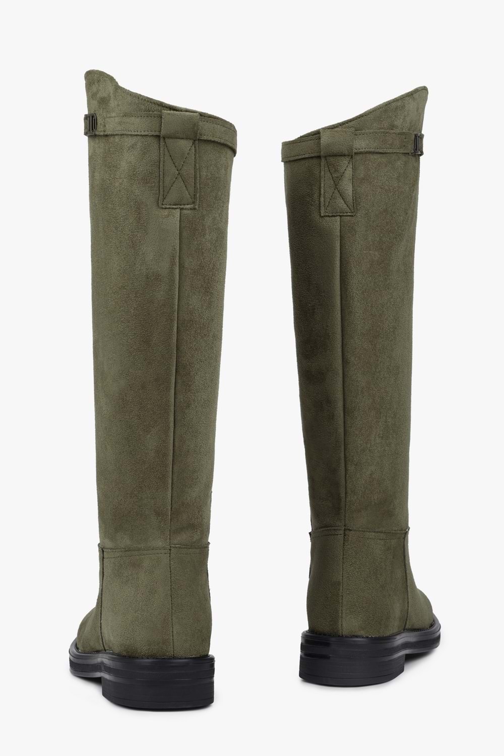 Kadın Valen Yağ Yeşili Süet Çizme