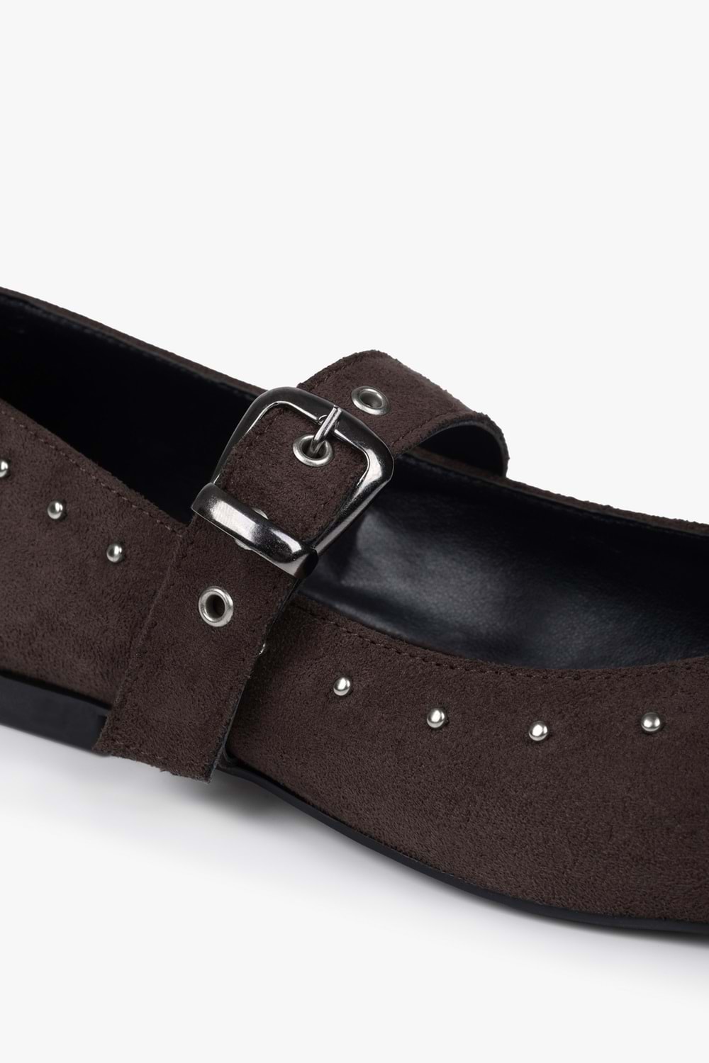 Kadın Neria Kahve Süet Troklu Babet