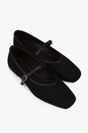 Kadın Lunel Siyah Süet Babet