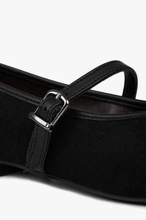 Kadın Lunel Siyah Süet Babet