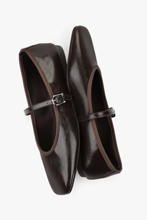 Kadın Lunel Kahve Cilt Babet