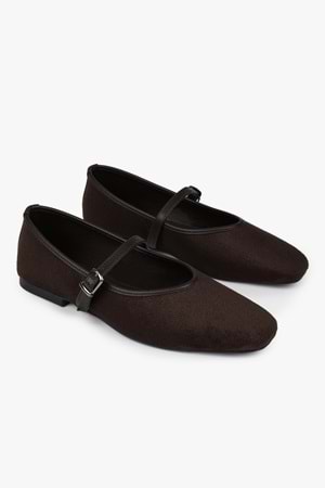 Kadın Lunel Acı Kahve Süet Babet