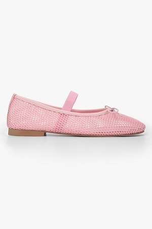 Kadın Luma Pembe Fileli Fiyonklu Babet
