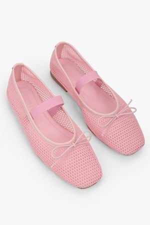 Kadın Luma Pembe Fileli Fiyonklu Babet