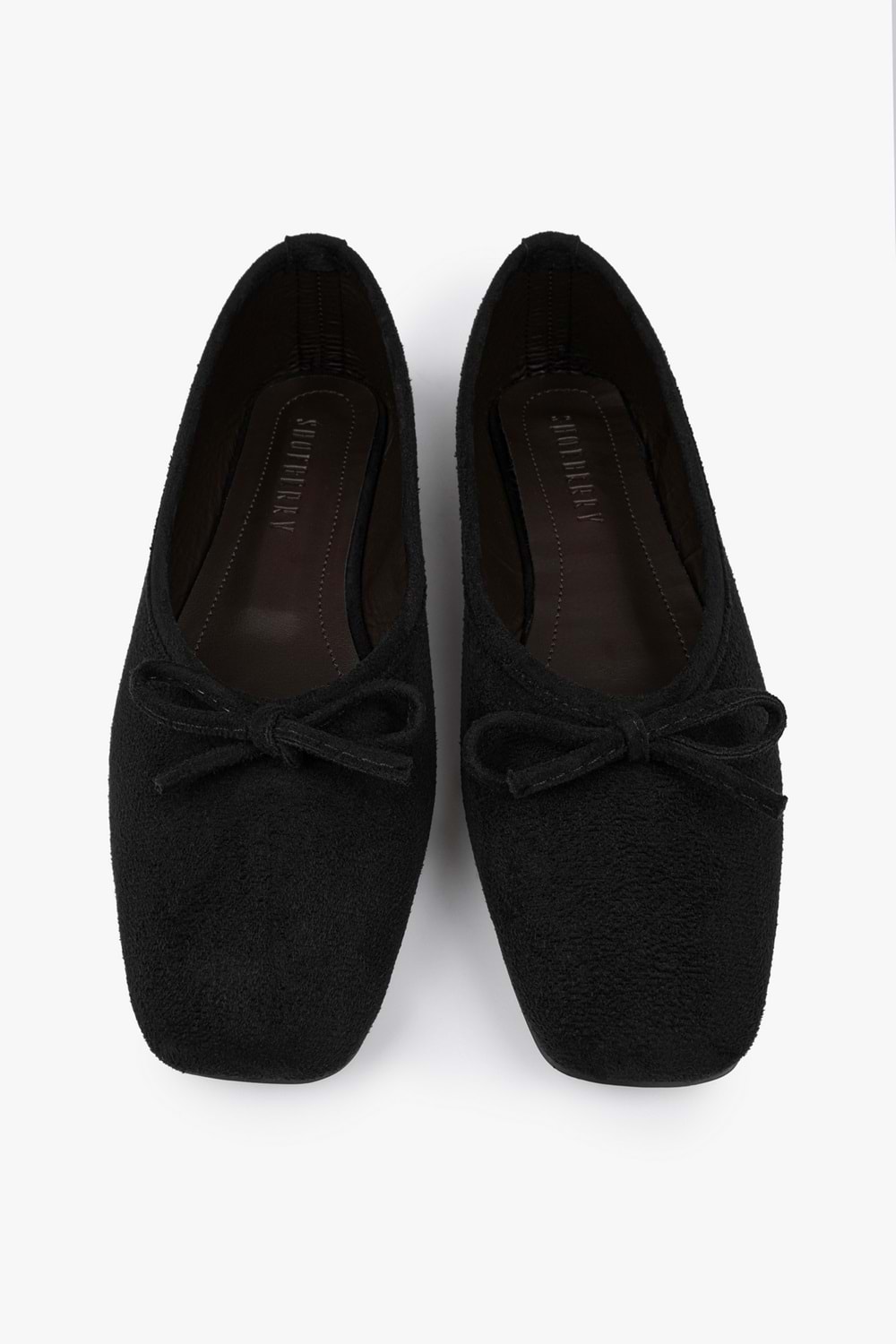 Kadın Lovia Siyah Süet Fiyonklu Babet