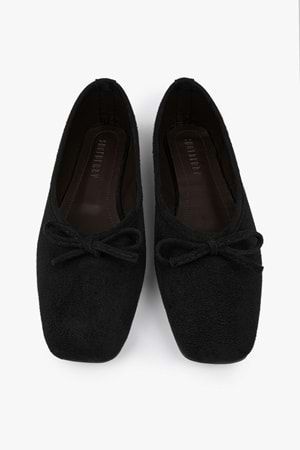 Kadın Lovia Siyah Süet Fiyonklu Babet