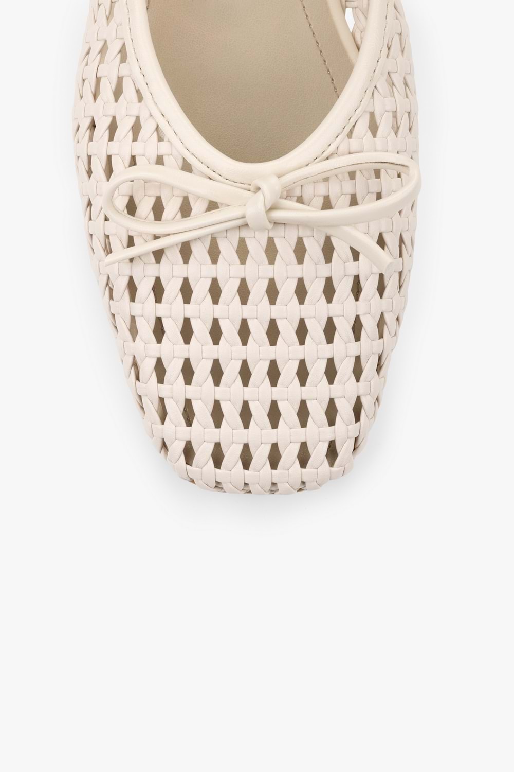 Kadın Alira Ekru Cilt Fiyonklu Örgü Babet