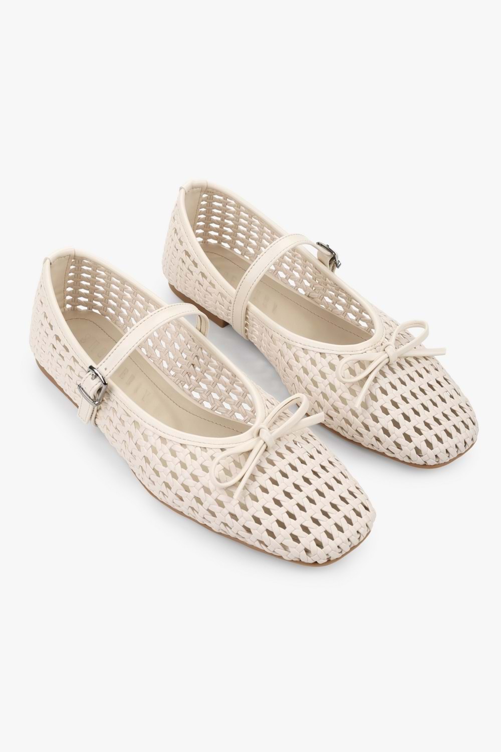 Kadın Alira Ekru Cilt Fiyonklu Örgü Babet