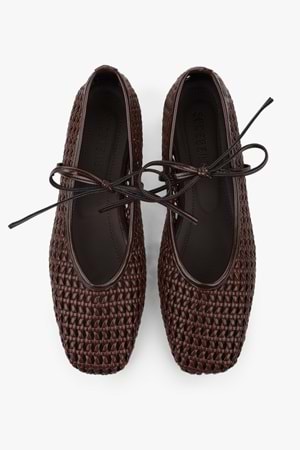 Kadın Naira Kahve Cilt Örgü Babet