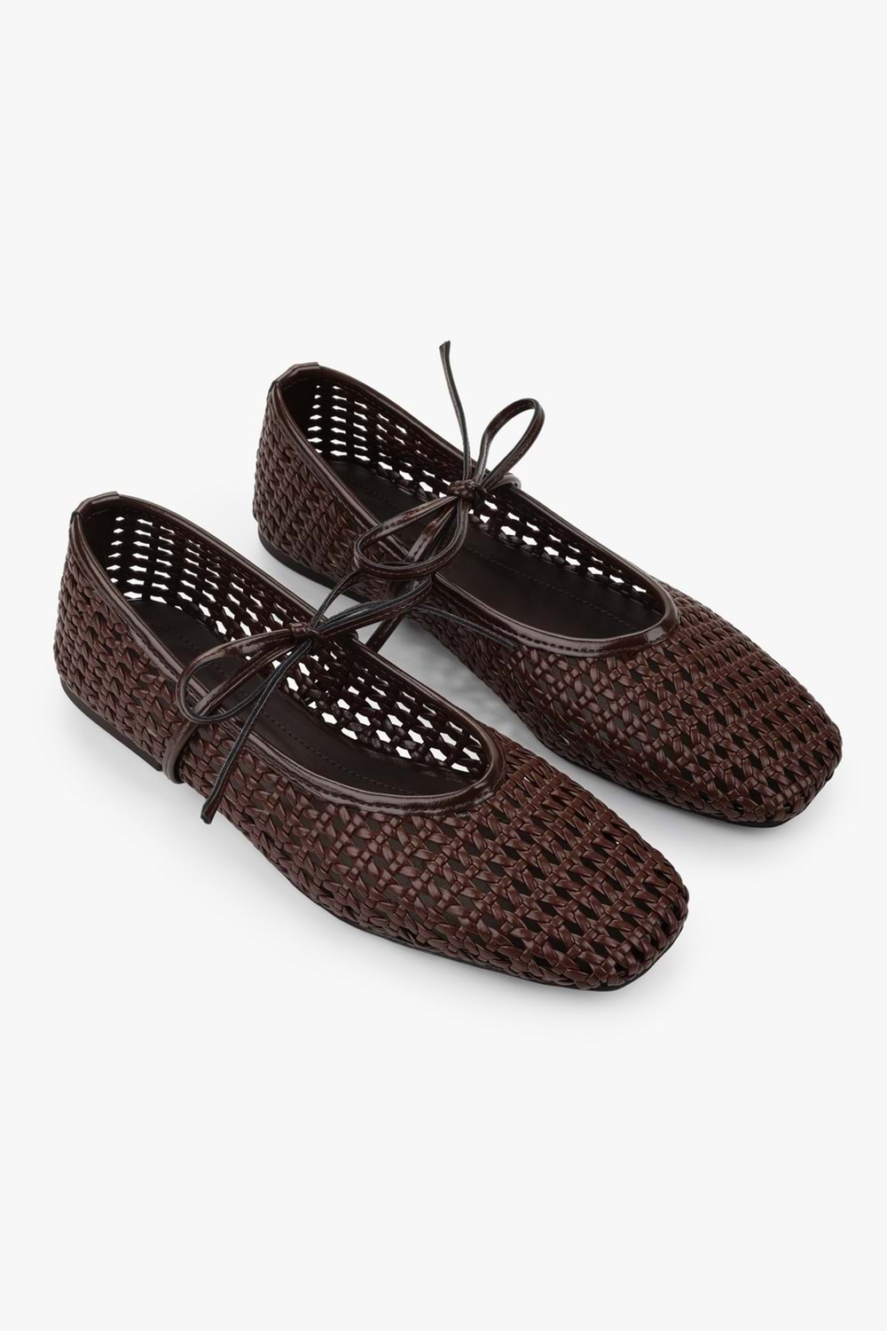 Kadın Naira Kahve Cilt Örgü Babet