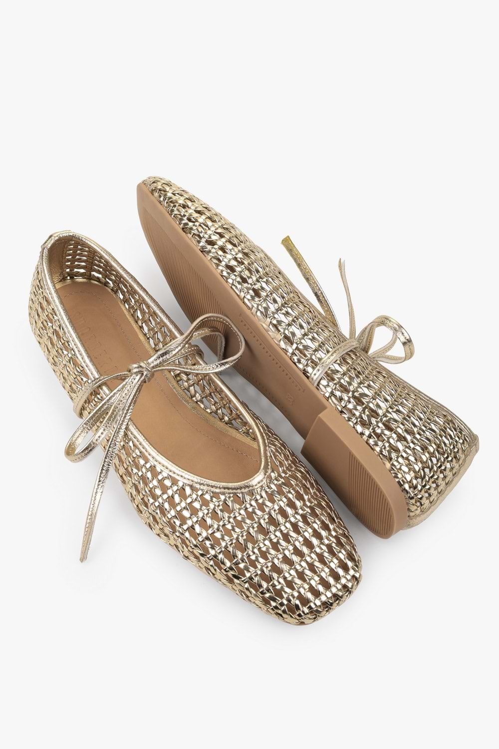 Kadın Naira Altın Cilt Örgü Babet