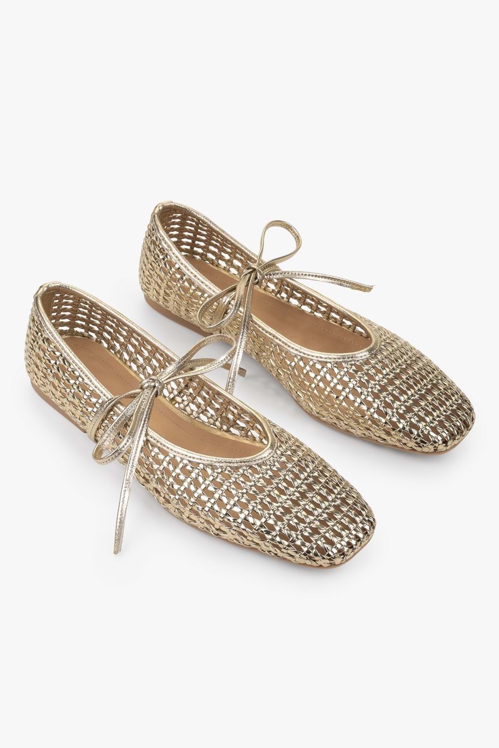 Kadın Naira Altın Cilt Örgü Babet