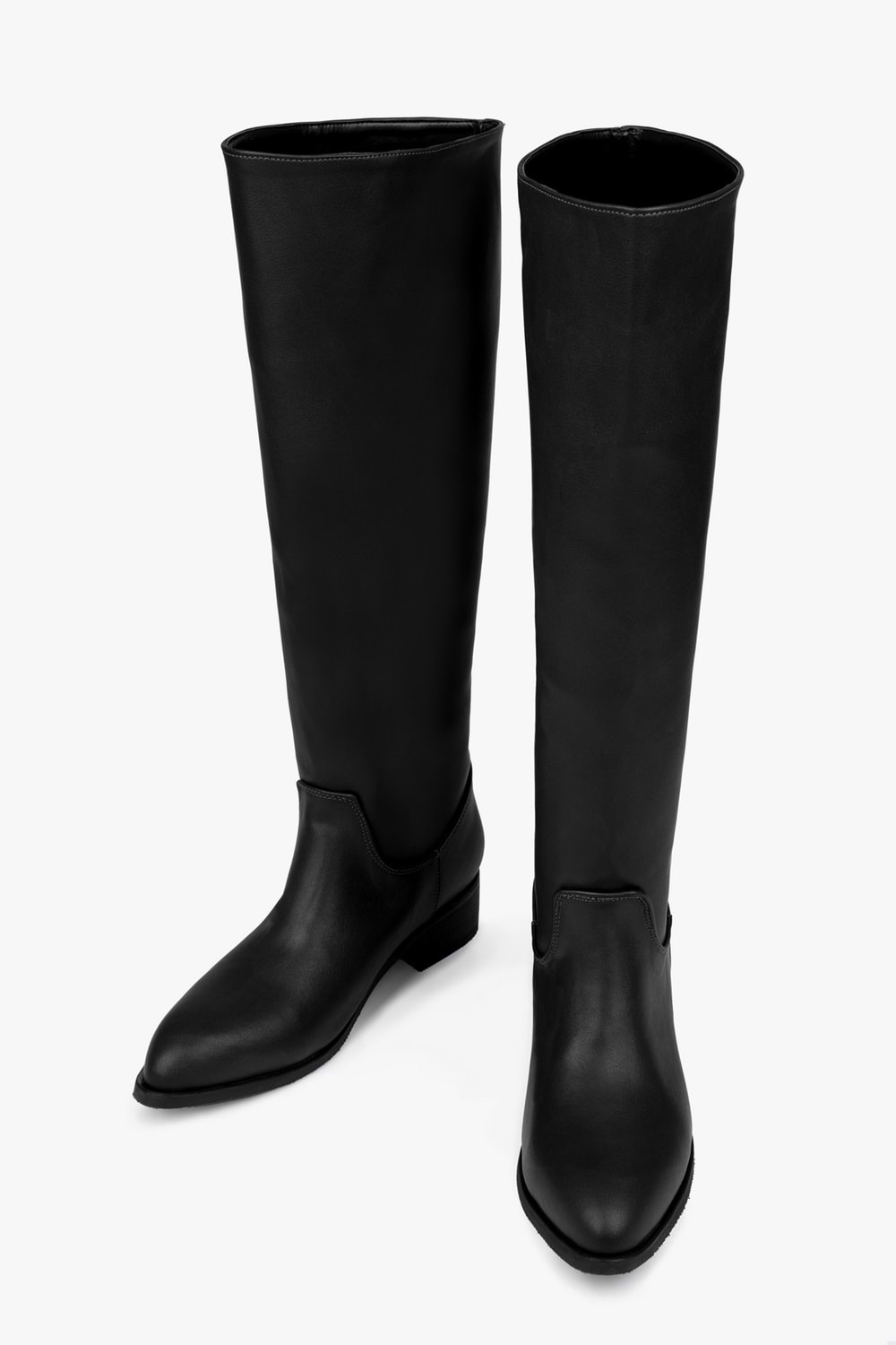 Kadın Erica Siyah Cilt Kovboy Çizme